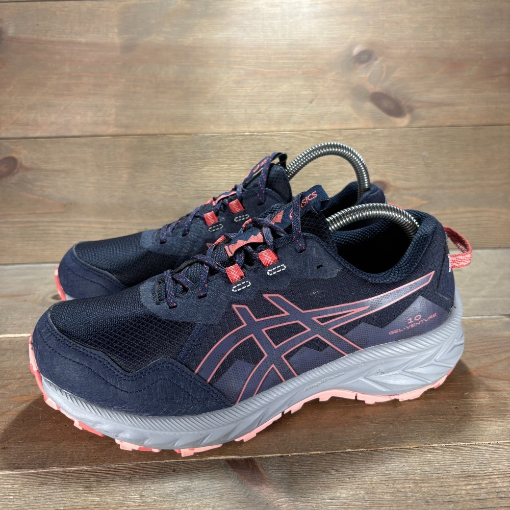 ASICS Gel Venture 10 Womens size 7.5 shoes Navy Wide Trail Running sneakers